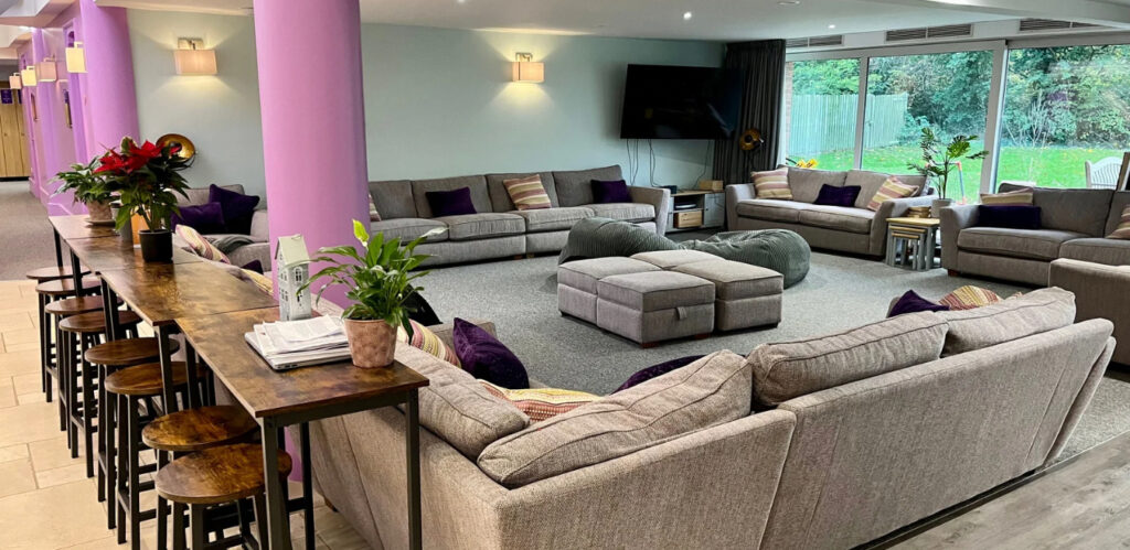Living area at St Bede's school