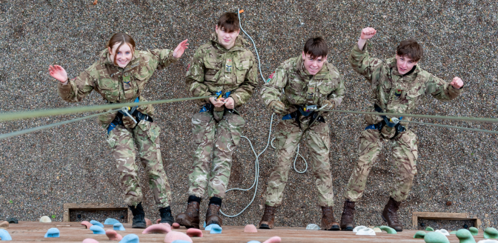 Pupils involved in Combined Cadet Force activity