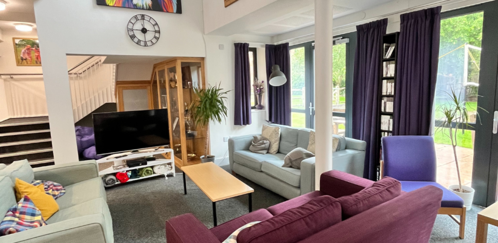 Boarding house living area at boarding school Canford.png