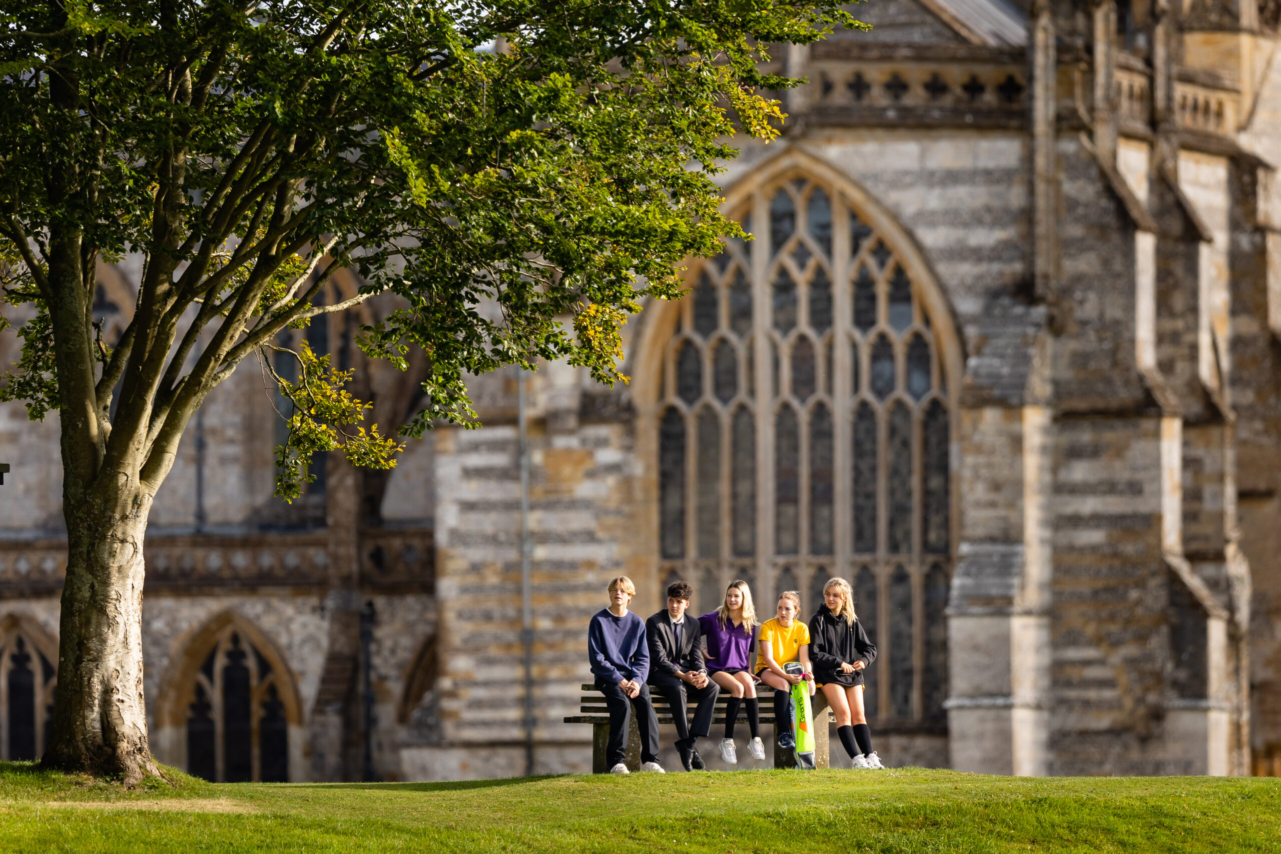 Pupils enjoying boarding school life together