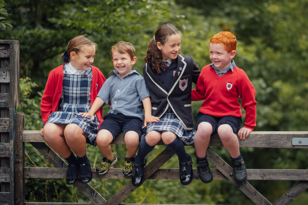 Children at S. Anselm’s Prep School in Bakewell